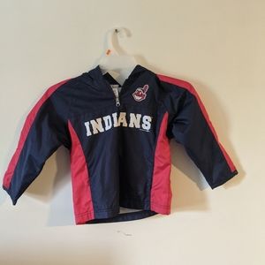 Cleveland Indians half zip windbreaker